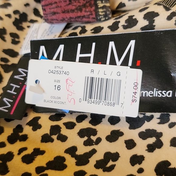 M.H.M. Animal Print Style Drape Jacket - Picture 6 of 6